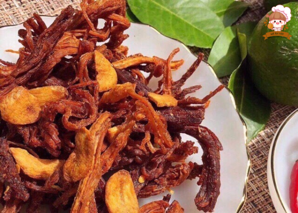khô bò cháy tỏi