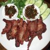 khô bò bằng nồi chiên không dầu chuẩn vị nhà làm
