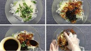 Các bước trộn bánh tráng