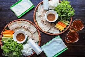 Nguyên liệu làm bánh tráng thịt heo
